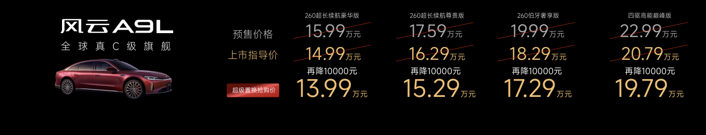 重塑全球真C级豪华旗舰标杆 风云A9L全球上市