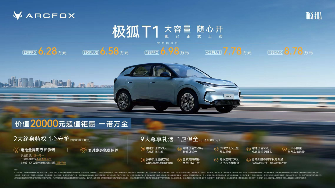 6.28万起的“精品家轿”，极狐T1如何重新定义纯电价值